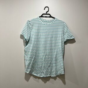 Lulu Lemon Light Blue Striped Women’s Shirt